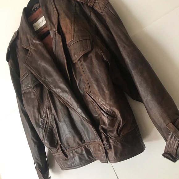 Andrew Marc Vintage Leather Jacket - Picture 2 of 7